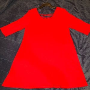 Red tunic/dress. Size XL.